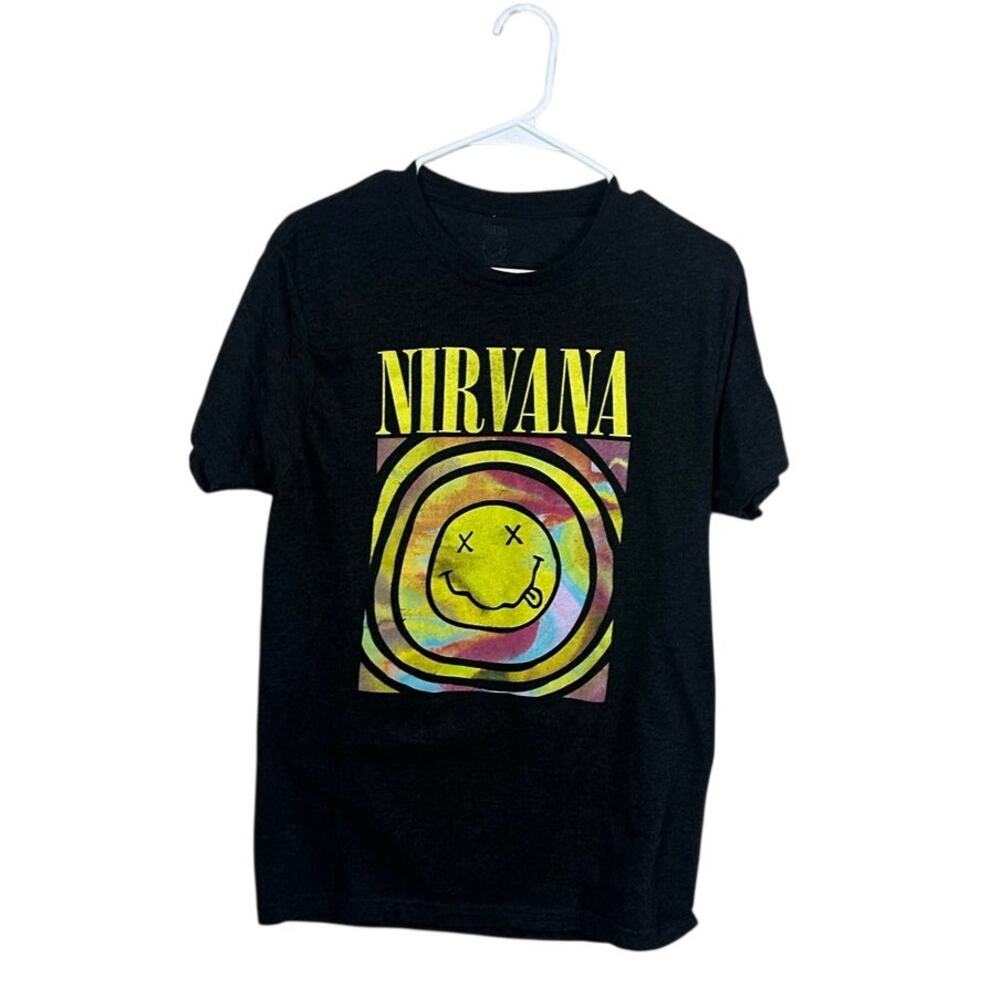 Nirvana Black Band Tee size L